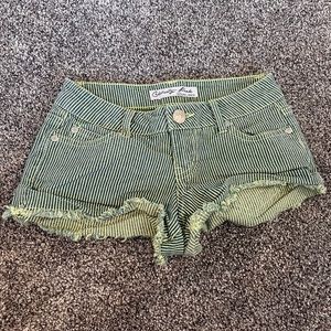 NEVER WORN celebrity pink striped shorts